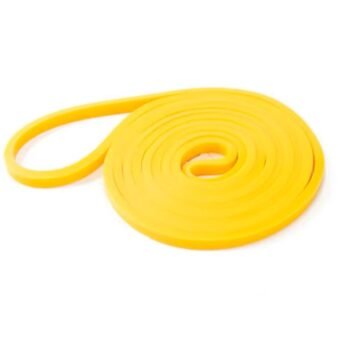 Fitnesa pretestības gumija, dzeltena, 2080x4.5x6.4, 2.5-6.8 kg pretestība