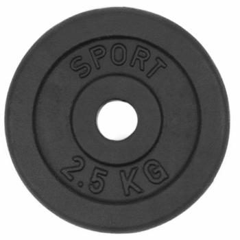 Metāla svaru disks stieņiem un hantelēm 2,5 kg (28 mm)