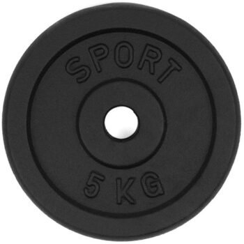 Metāla svaru disks stieņiem un hantelēm 5 kg (28 mm)
