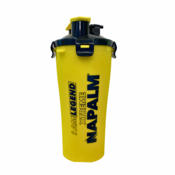 FA NAPALM Shaker 2, 700 ml šeikeris, dzeltens/melns, ar 2 nodalījumiem