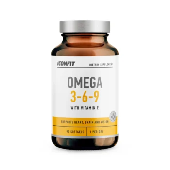 ICONFIT Omega 3, 6 ; 9 with Vitamin E. Softgel 1000mg, N90