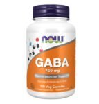 GABA, 750mg - 100 vcaps, NOW FOODS