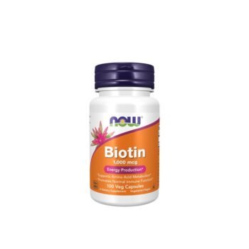 Biotīns (Biotin), 1000mcg - 100 v-kapsulas , NOW FOODS