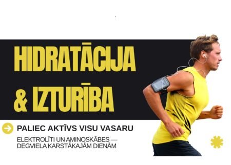 Hidratācija & izturība vasarā – kā palikt aktīvam arī +30°C karstumā